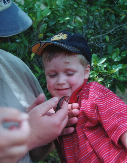 Luke with Salamander