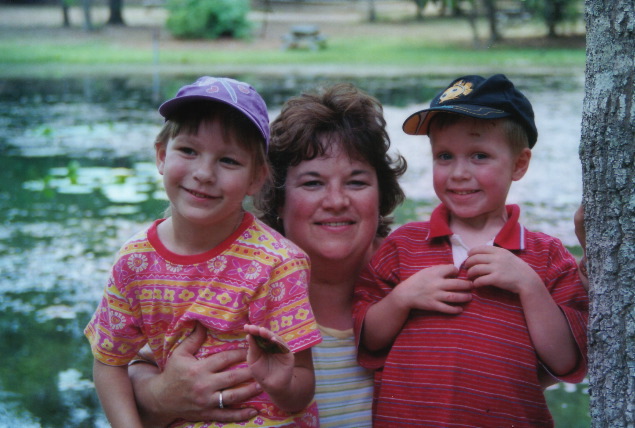 Cindy and the kids at Aiken State Park