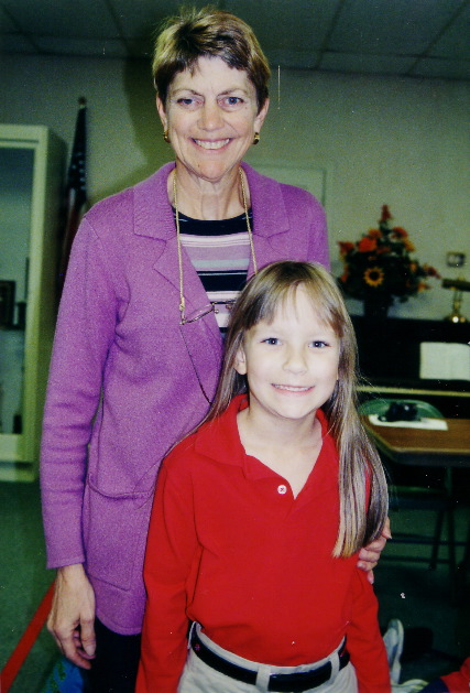 Faith Christian's Mrs. Linda Anderson with Emily