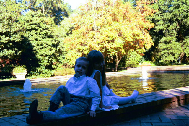 Hopeland Gardens, Aiken, SC--fountains